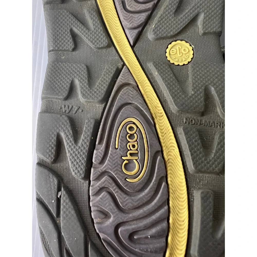 Chaco Z Cloud 2 Womens Athletic Sandals  Gray Yellow Geometric Strappy 7